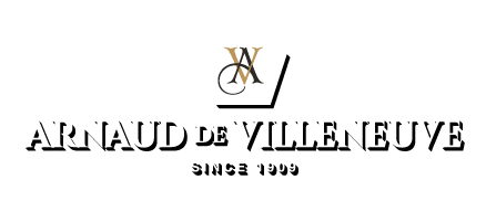Logo Arnaud de Villeneuve Blanc